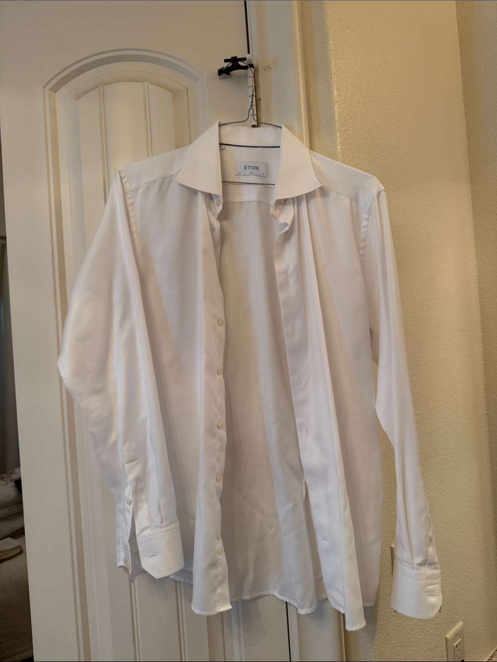 Eton White Dress Shirt - Classic Men's Button-Down 16 Slim